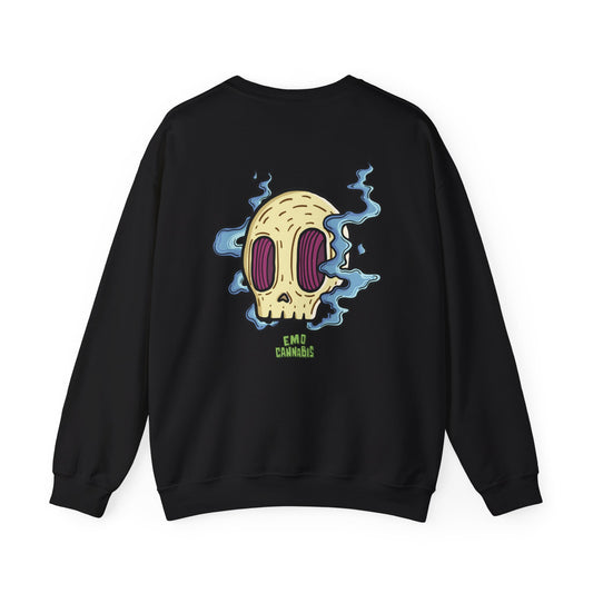 Emo Asf 90's Stoner Unisex Heavy Blend Sweatshirt (Green Heart)