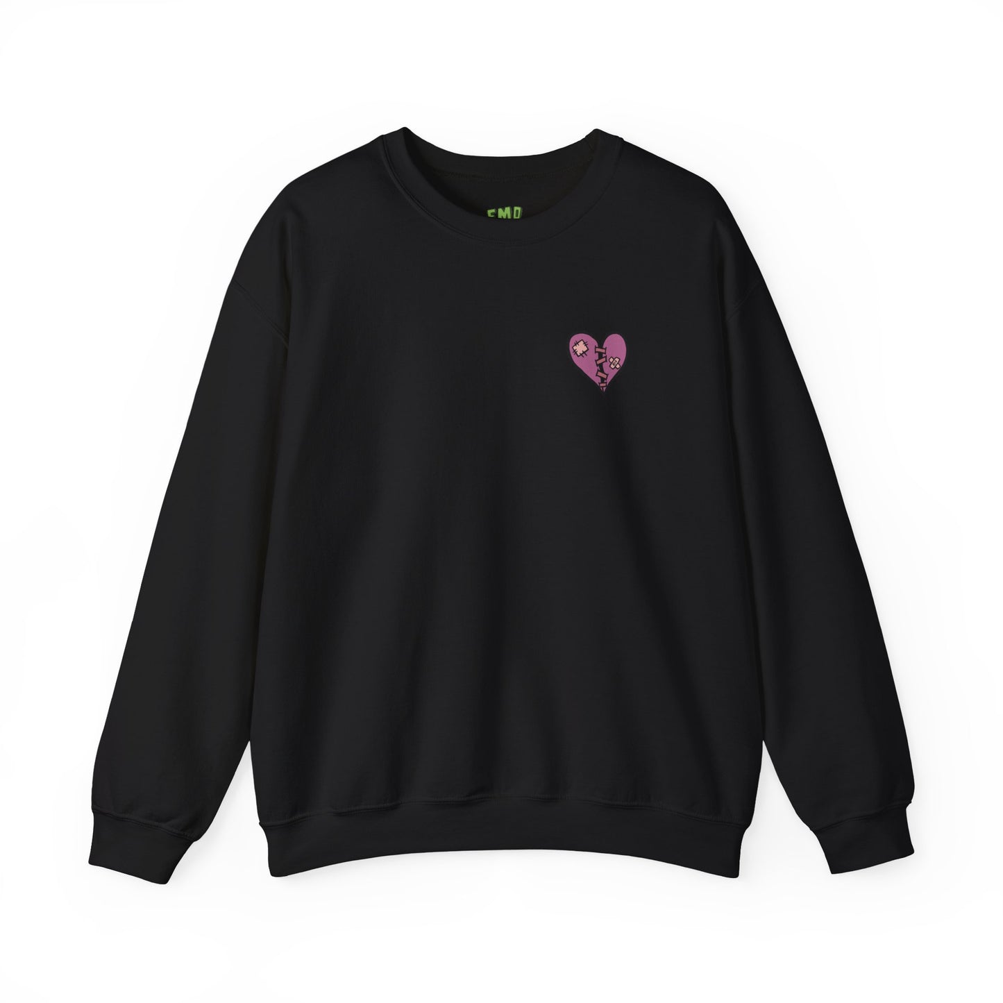 Emo Asf 90's Stoner Unisex Heavy Blend Sweatshirt (Pink Heart)