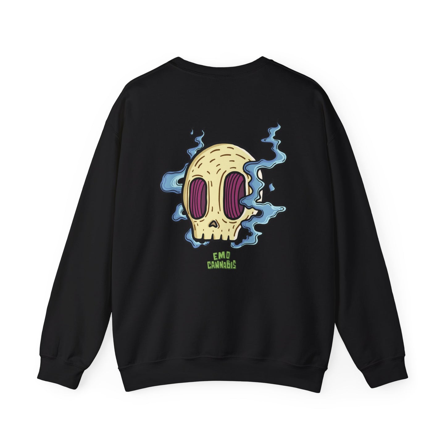 Emo Asf 90's Stoner Unisex Heavy Blend Sweatshirt (Blue Heart)