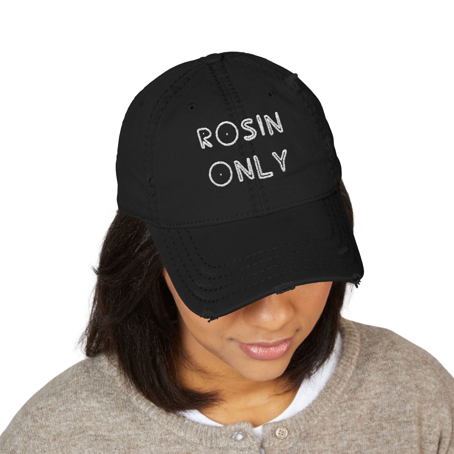 "R*sin Only" Embroidered Distressed Dad Hat