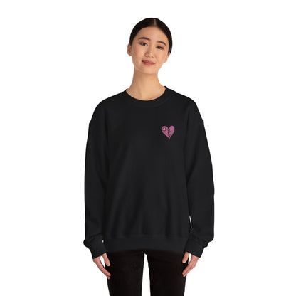 Emo Asf 90's Stoner Unisex Heavy Blend Sweatshirt (Pink Heart)