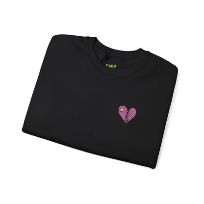 Emo Asf 90's Stoner Unisex Heavy Blend Sweatshirt (Pink Heart)
