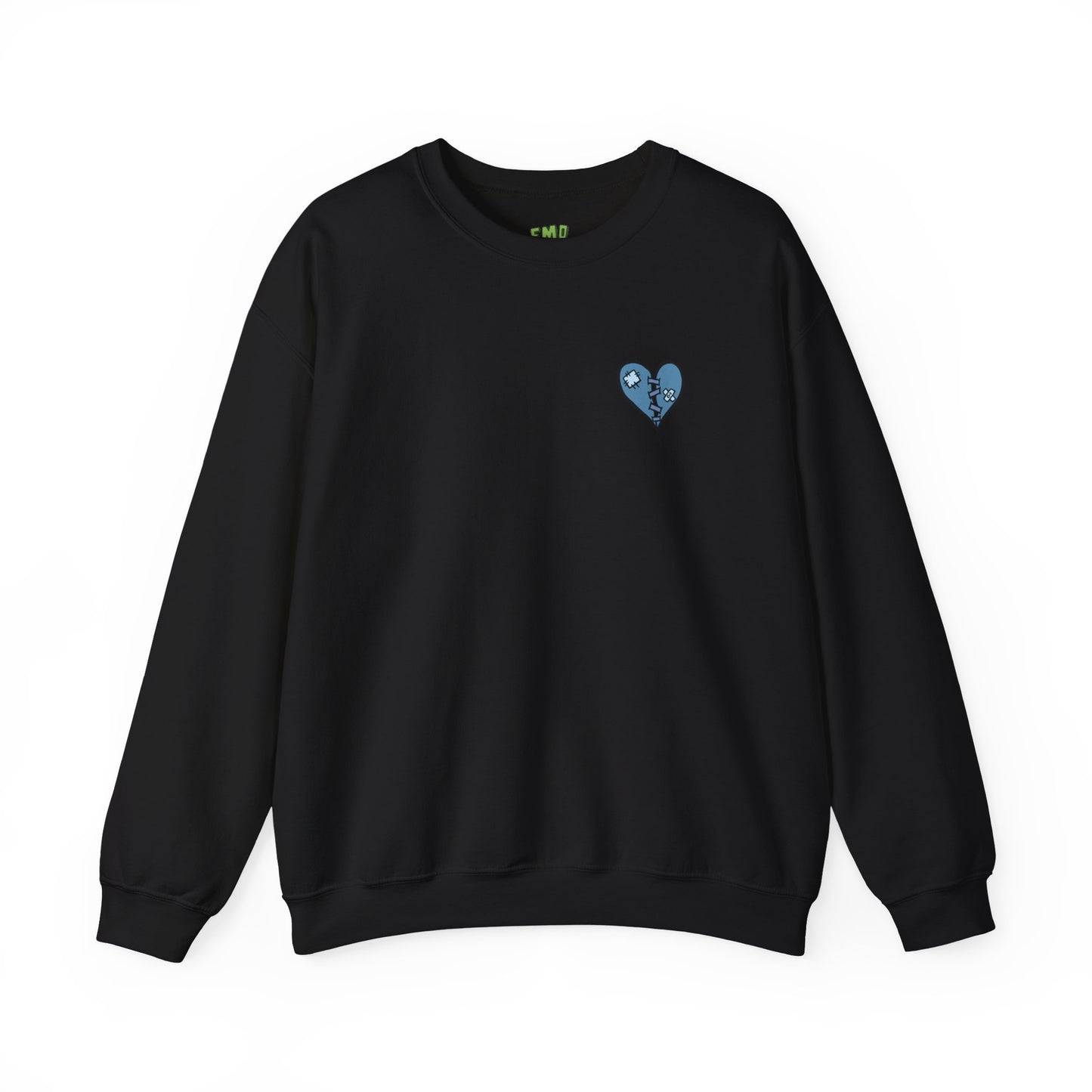 Emo Asf 90's Stoner Unisex Heavy Blend Sweatshirt (Blue Heart)